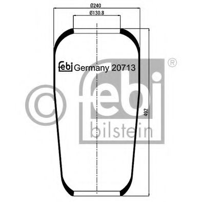 FEBI BILSTEIN Bellow, air suspension 11574328 - FEBI BILSTEIN