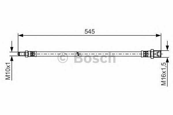BOSCH Brake Hose 11256154 - BOSCH