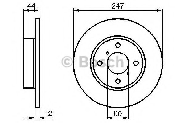 BOSCH Brake Disc 11468542 - BOSCH