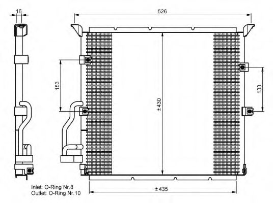 NRF Condenser, air conditioning 11542022 - NRF