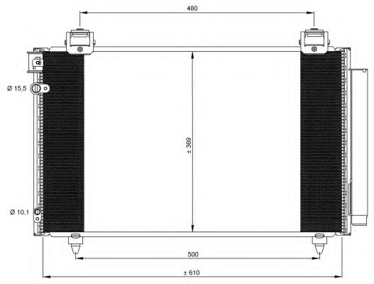 NRF Condenser, air conditioning 11542026 - NRF