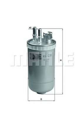 MAHLE Fuel filter 4037718 - MAHLE