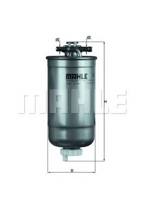MAHLE Fuel filter 12858290 - MAHLE