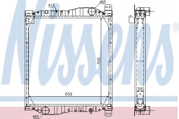 NISSENS Radiator, engine cooling 10371878 - NISSENS