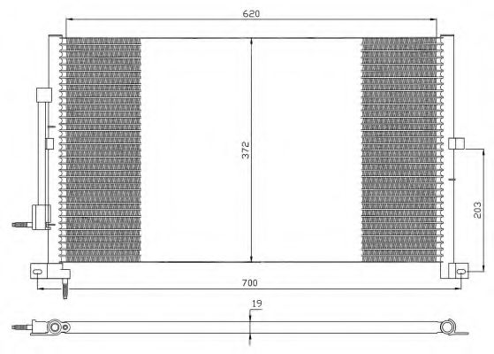 NRF Condenser, air conditioning 11541894 - NRF
