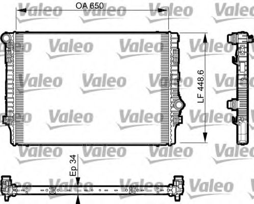 VALEO Radiator, engine cooling 11186624 - VALEO