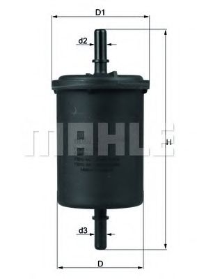 MAHLE Fuel filter 12858199 - MAHLE