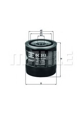 MAHLE Oil Filter 4646123 - MAHLE