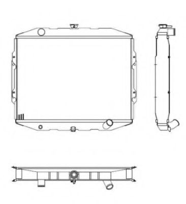 NRF Radiator, engine cooling 11543114 - NRF