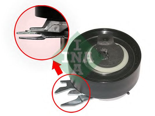INA Tensioner Pulley, timing belt 3203536 - INA