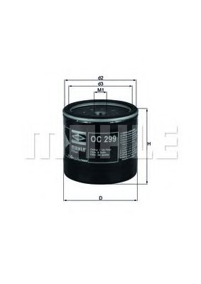 MAHLE Oil Filter 11664839 - MAHLE