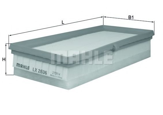 MAHLE Air Filter 11664398 - MAHLE