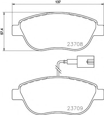 TEXTAR Brake Pad Set, disc brake 12209784 - TEXTAR