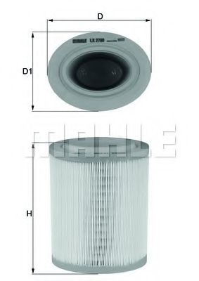 MAHLE Air Filter 11664437 - MAHLE