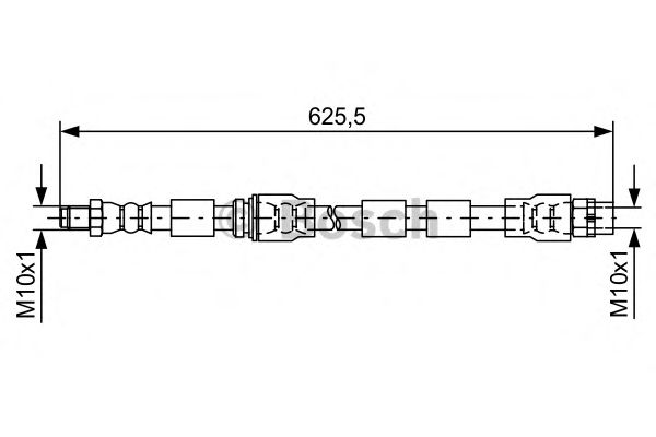 BOSCH Brake Hose 11256228 - BOSCH