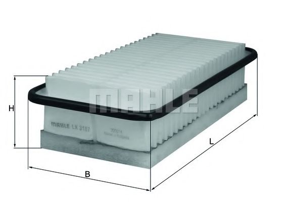 MAHLE Air Filter 11082863 - MAHLE