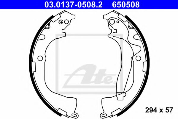 ATE Brake Shoe Set 11427645 - ATE