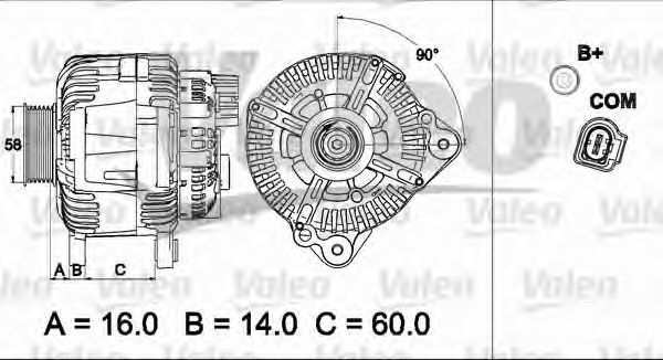 VALEO Alternator 10136138 - VALEO