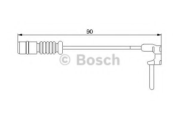 BOSCH Warning Contact, brake pad wear 10107169 - BOSCH