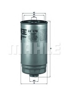 MAHLE Fuel filter 11663520 - MAHLE