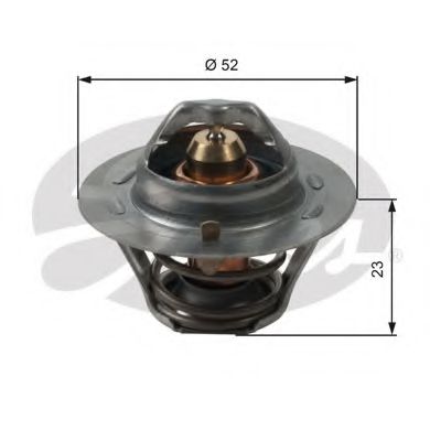 GATES Thermostat, coolant 11421782 - GATES