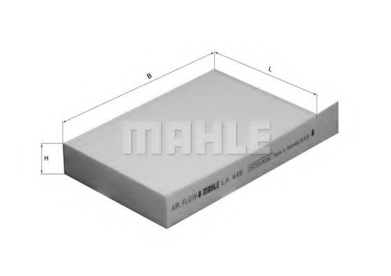 MAHLE Filter, interior air 11663910 - MAHLE