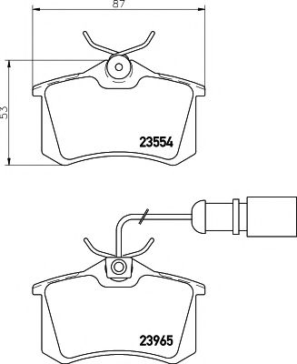 TEXTAR Brake Pad Set, disc brake 11422875 - TEXTAR
