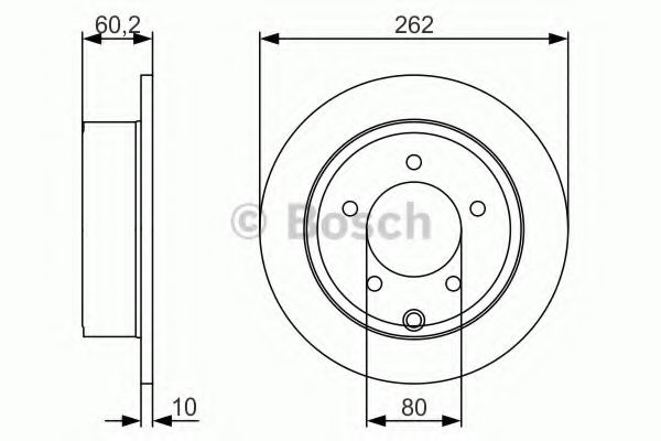 BOSCH Brake Disc 10937629 - BOSCH