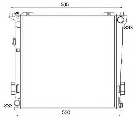 NRF Radiator, engine cooling 11543764 - NRF
