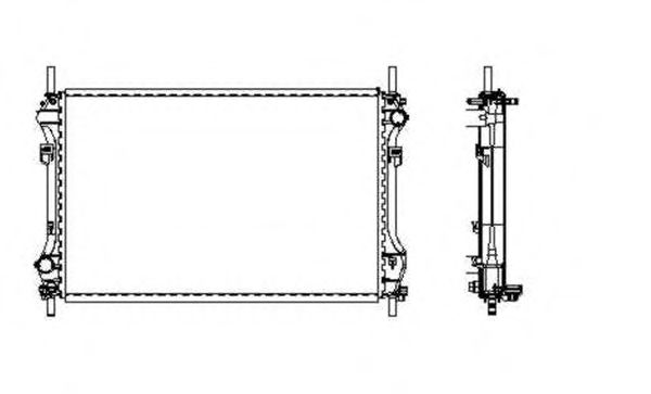 NRF Radiator, engine cooling 11524066 - NRF