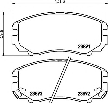TEXTAR Brake Pad Set, disc brake 11422959 - TEXTAR