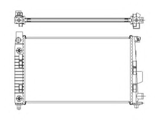 NRF Radiator, engine cooling 11523975 - NRF