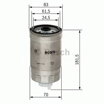 BOSCH Fuel filter 10099802 - BOSCH