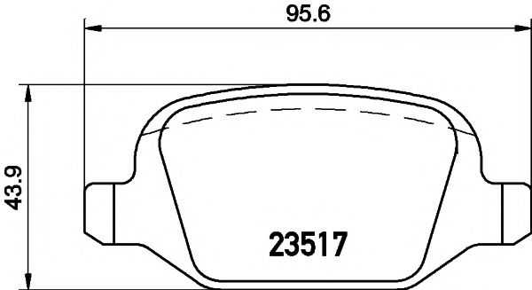 TEXTAR Brake Pad Set, disc brake 11422863 - TEXTAR