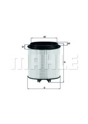 MAHLE Air Filter 11664476 - MAHLE