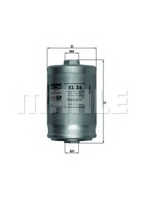 MAHLE Fuel filter 3208809 - MAHLE