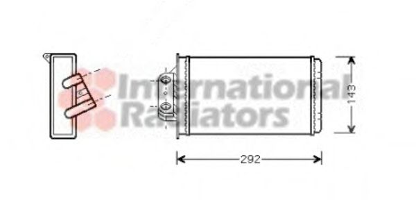 VAN WEZEL Heat Exchanger, interior heating 30062056 - VAN WEZEL