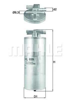 MAHLE Fuel filter 11082250 - MAHLE