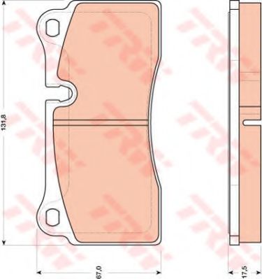 TRW Brake Pad Set, disc brake 10712975 - TRW