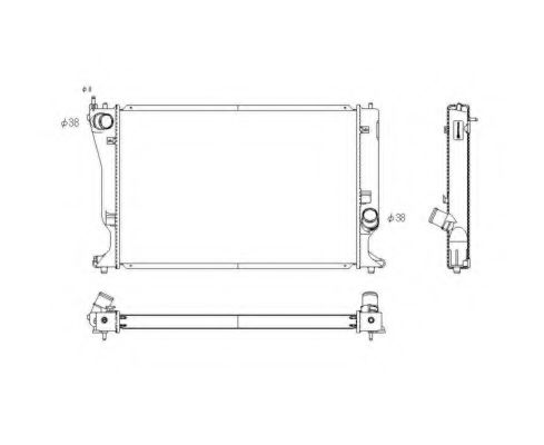 NRF Radiator, engine cooling 11544306 - NRF