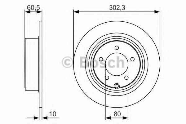 BOSCH Brake Disc 10937644 - BOSCH