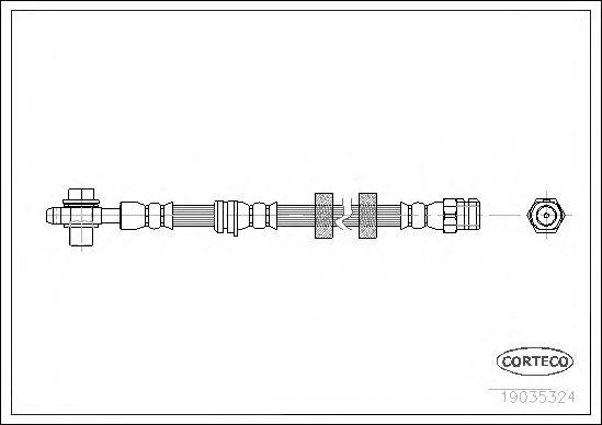 CORTECO Brake Hose 10412772 - CORTECO