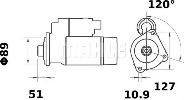 MAHLE Starter 11910228 - MAHLE
