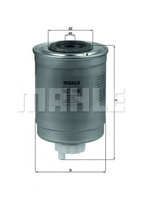 MAHLE Fuel filter 4037189 - MAHLE