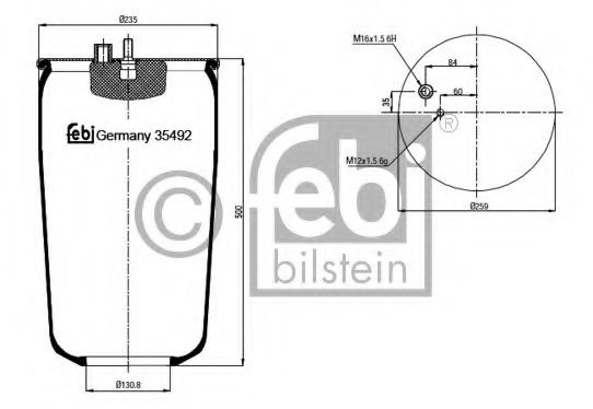 FEBI BILSTEIN Bellow, air suspension 11585533 - FEBI BILSTEIN