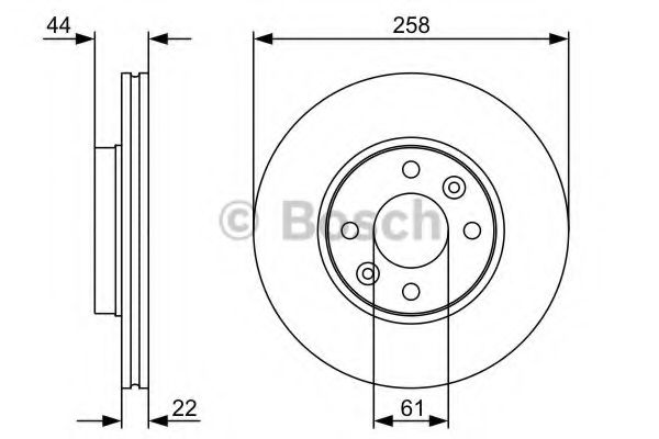 BOSCH Brake Disc 11468599 - BOSCH