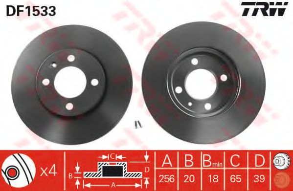 TRW Brake Disc 10677120 - TRW