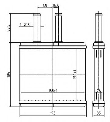 NRF Heat Exchanger, interior heating 11544554 - NRF