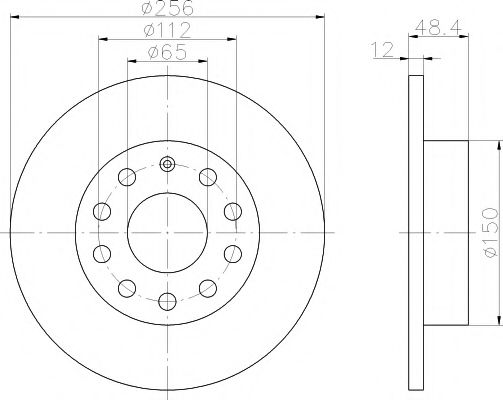 TEXTAR Brake Disc 11423508 - TEXTAR