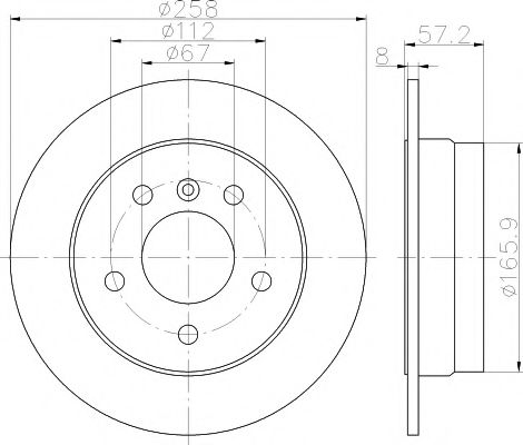 TEXTAR Brake Disc 12172670 - TEXTAR